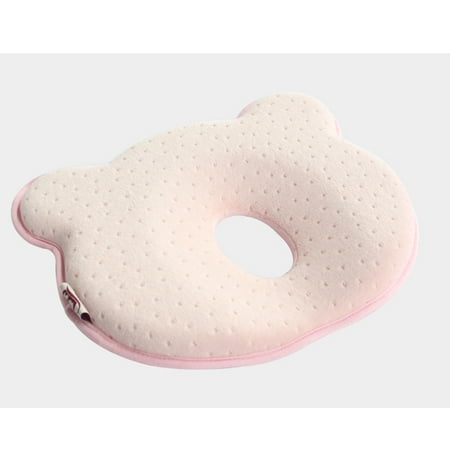 Baby Head Shaping Pillow Breathable Memory Foam Pillow Anti-Slant Head Baby Pillow Infant Flat Head Syndrome Prevention and Head Support Pillow