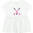 thumbnail image 3 of Inktastic Field Hockey Sticks Girls Baby Dress, 3 of 5
