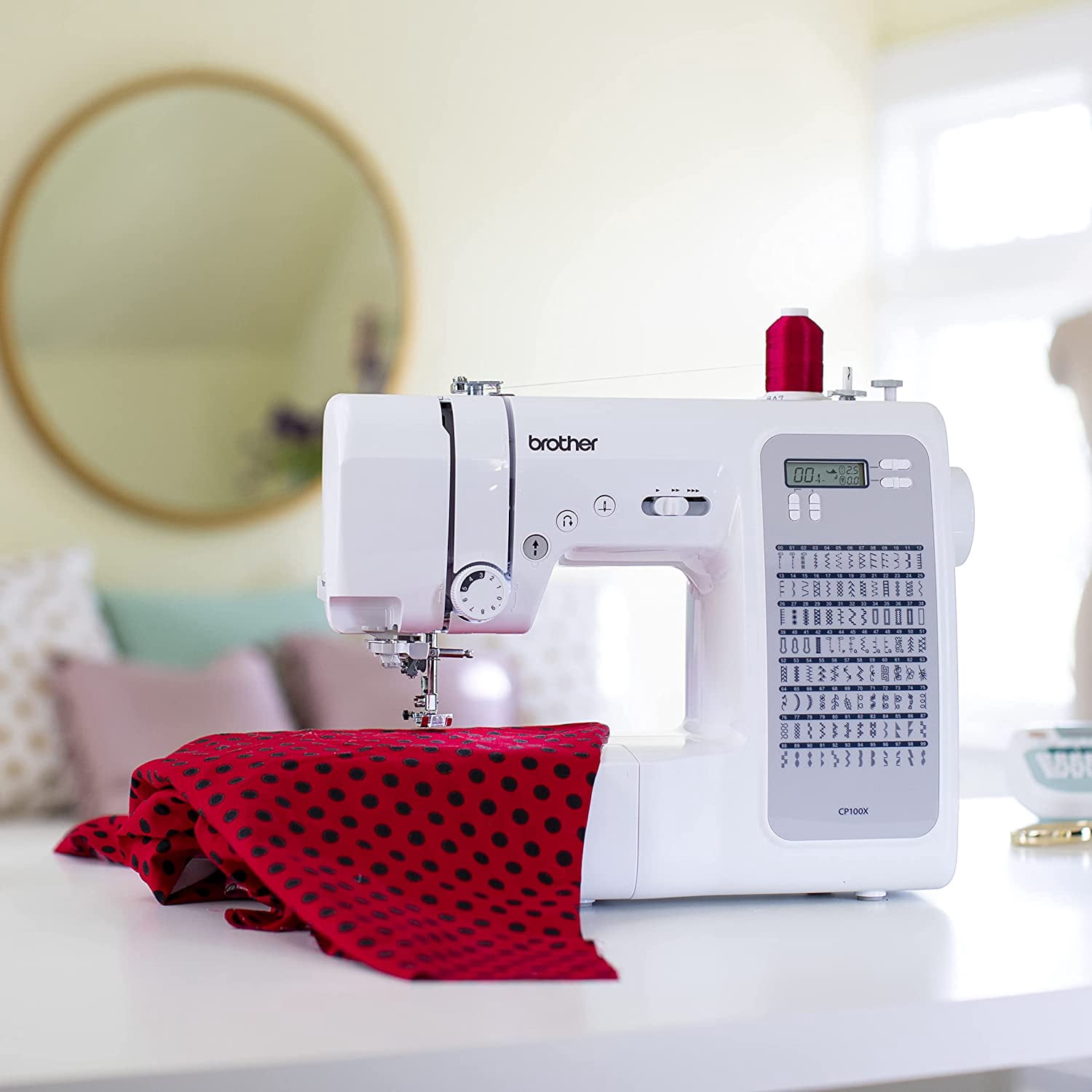 Brother CP100X Computerized Sewing and Quilting Machine, Plus SA520 Water Soluble Stabilizer
