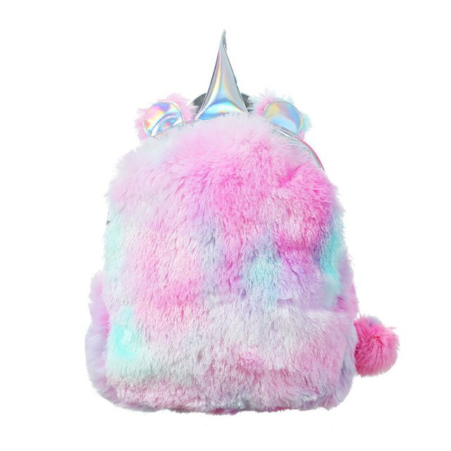 Mini Mochila De Unicornio De Felpa, Mochilas Escolares De Jardín De Infantes para Niños De Unicornio, Mochila Escolar para Bebés, Mochila De Felpa, Mochila Escolar Suave Y Linda De Arco Iris