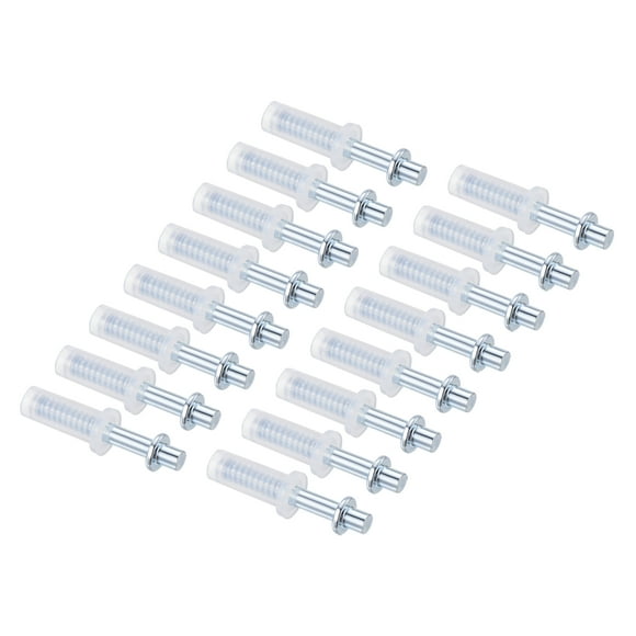 Bifold Door Hardware, 16 Pack Bi-Fold Door Top Pivot, Bifold Closet Door Hardware Repair Part, Silver