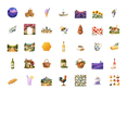 thumbnail image 3 of Rustic Stickers Stationery Stickers Floral Sticker Pack Honey Stickers for Laptops Suitcases, 3 of 9