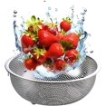 thumbnail image 3 of TRAHOO-Berry Colander Baskets, Mini Strainer with Bowl, Stainless Steel Can Colander Small Container for Berries, Strawberry, Grape, Cherry, Dishwasher Safe 2 Pack, 3 of 4