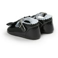 thumbnail image 6 of Baby Girls Bowknot PU Leather Mary Jane Walking Shoes Princess Wedding Flats Dress Crib Shoe, 6 of 6