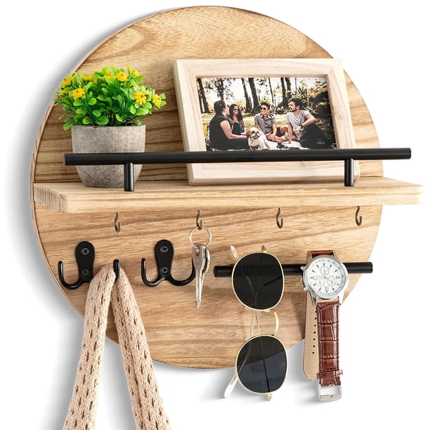 Portallaves de Pared Decorativo con Repisa y Ganchos Dreampossible