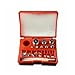 thumbnail image 3 of Class M2 Kit de Pesée de Calibration 14 Pcs Acier au Carbone avec Finition Chromée - Rouge - American Weigh Scales, 3 of 4