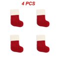 thumbnail image 1 of 1~8PCS New Year Christmas Socks Red Snowflake Alphabet Letters Christmas knitting Stocking Christmas Tree Decoration For Home, 1 of 5