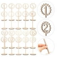 thumbnail image 2 of 20 Pcs Chiffres de Table de Mariage Chiffres de Table en Bois Panneau de Chiffres de Table Debout (1-10, 11-20), 2 of 8