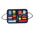 thumbnail image 2 of Tablero de actividades para niños pequeños, tablero ocupado para niños pequeños, tablero educativo ocupado con letras, tablero sensorial para niños pequeños, eficiencia óptima, 2 of 8