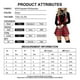 thumbnail image 2 of Plaid Mini Skirt Womens Christmas High Waist Kawaii Red Black Plaid Suspender Skirt Strap Skirt NOK, 2 of 4
