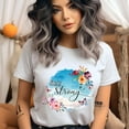 thumbnail image 2 of She Is Strong Floral Butterfly Graphic T-Shirt for Women, Azalea, Size M, 2 of 6