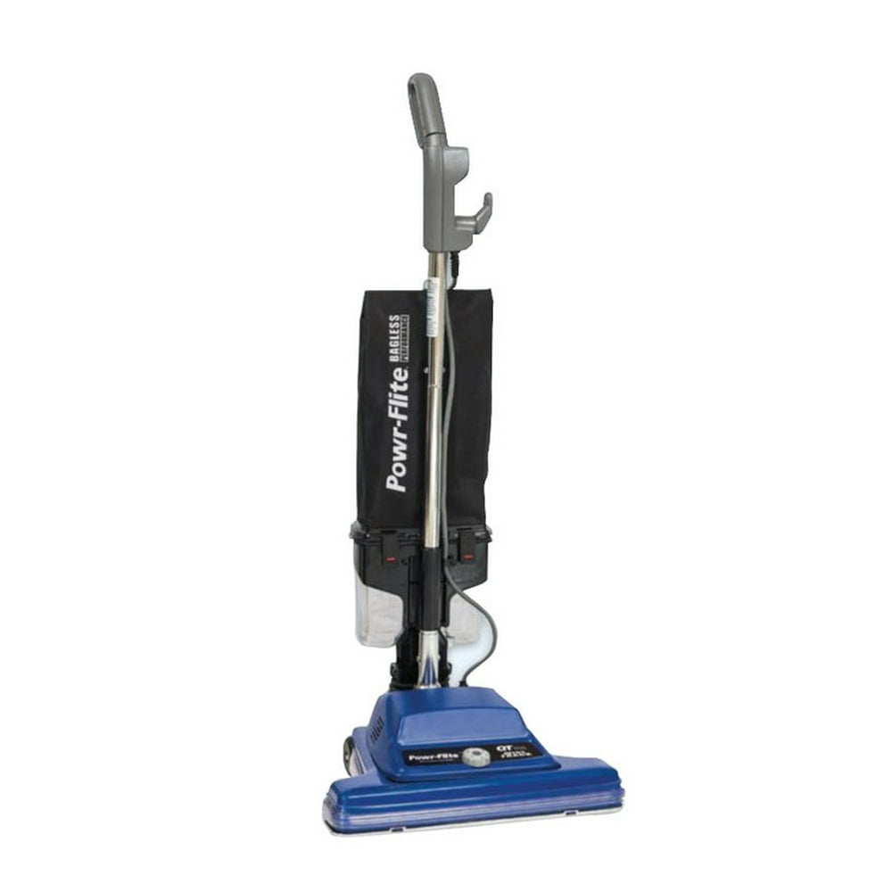 PowrFlite 16" Bagless Commercial Upright Vacuum W/Qt & Wide Track