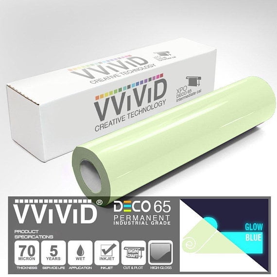 contact paper craft vinyl glow in the dark blue 12x7ft adhesive
