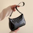 thumbnail image 4 of Bolsa vagabundo para mujer, Bolsa para la axila con forma de rombo simple y suave para viajes de ocio (negro) Ndcxsfigh Para Estrenar, 4 of 8
