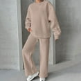 thumbnail image 7 of BVOFAR Women's 2 Piece Outfits Fall Fashion Wide Leg Pants Oversized Long Sleeve Sweatshirts Loose Fit Lounge Set Travel Workout Sweatsuit Tracksuits, 7 of 7