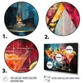 thumbnail image 3 of Designart "Confetti Cocktails IV" Food & Beverage Floater Framed Wall Art Living Room, 3 of 7