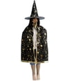thumbnail image 4 of Capa para niños, vestido de fiesta para adultos, capa con estrella de cinco puntas, conjunto de sombrero y accesorios, 4 of 5