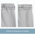 thumbnail image 4 of NestE - 4 Pack Screwed Sash Curtain Rod Adjustable 12-18 Inch, 3/8 In. Diameter, Small Front Door Curtain Rod (Nickel), 4 of 12