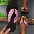 thumbnail image 2 of asddcavvf Fashion Spring Summer Women Slippers Flip Flops Thick Sole Wedge Heel Slip On Lightweight, 2 of 9