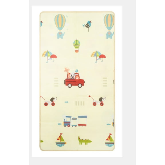 JoyMoreHome Portable Play Mat 59 x 71 Washable Foldable Crawling Mat Non Slip Cushioned Playmats Pad for Floor Playpen Tummy Time Activity