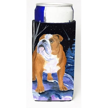 

Starry Night English Bulldog Michelob Ultra bottle sleeves For Slim Cans