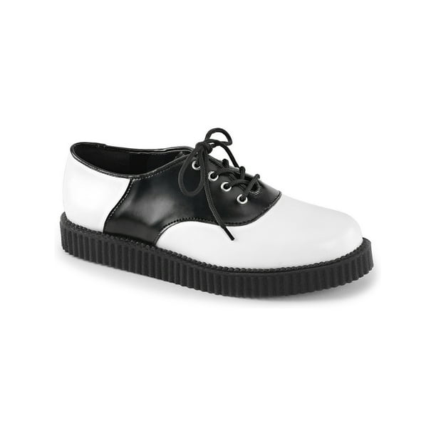 black & white saddle oxford shoes