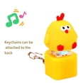 thumbnail image 4 of Novelty Funny Toy Quacking Chicken Keychain Stress Reliever Squeaky Chicken Caps Toy for and Laughter, 4 of 5