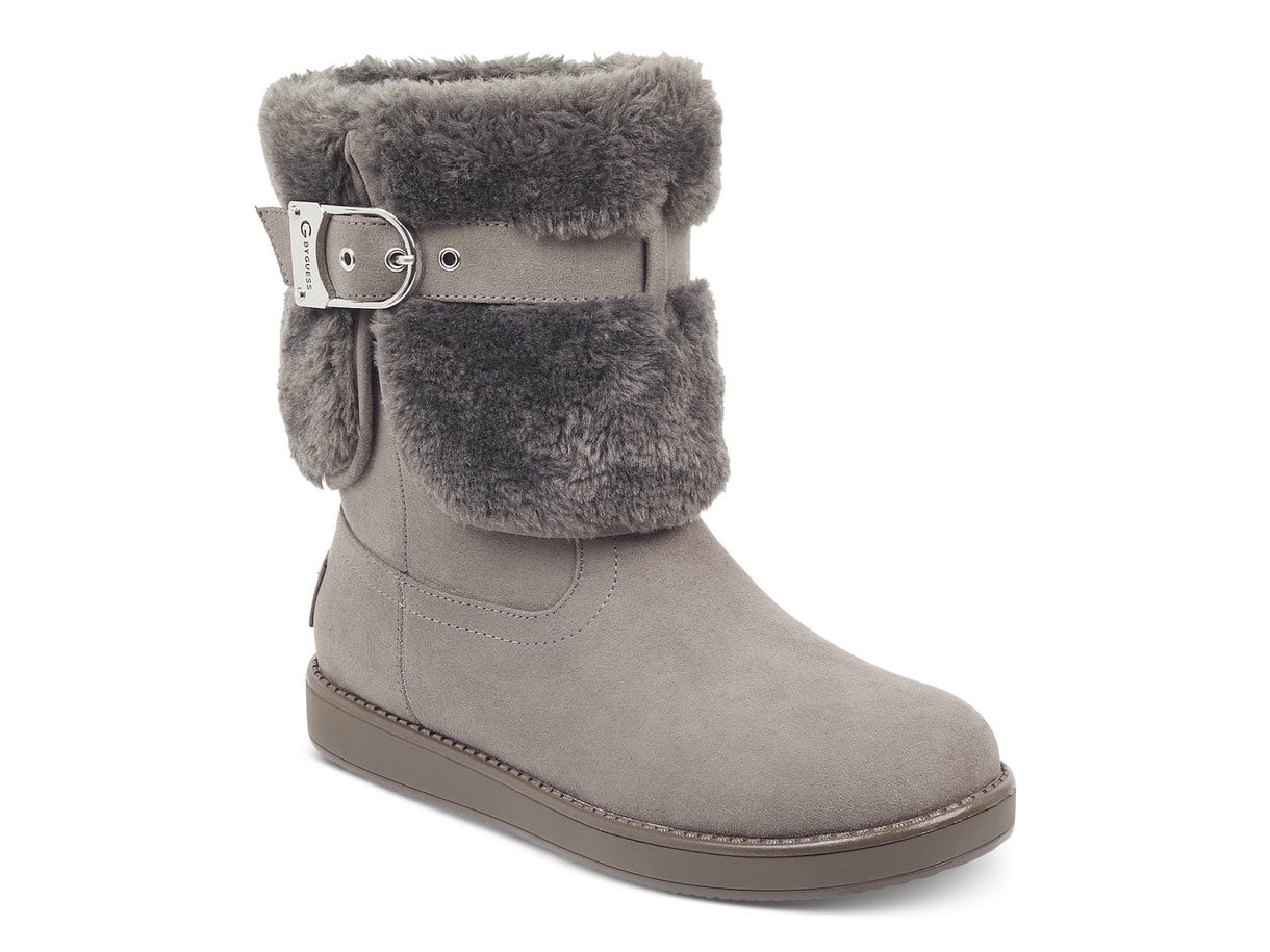 g by guess faux fur boots