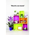 thumbnail image 1 of Custom Decals Hearts Can Mend. Wall Art Size: 10 X 36 Inches Color: Black, 1 of 1