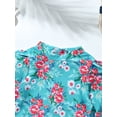 thumbnail image 6 of iEFiEL Rash Guard Long Sleeves Floral Print Blue, One-Piece Swimsuit (Girl's) 12-18 Months, 6 of 7