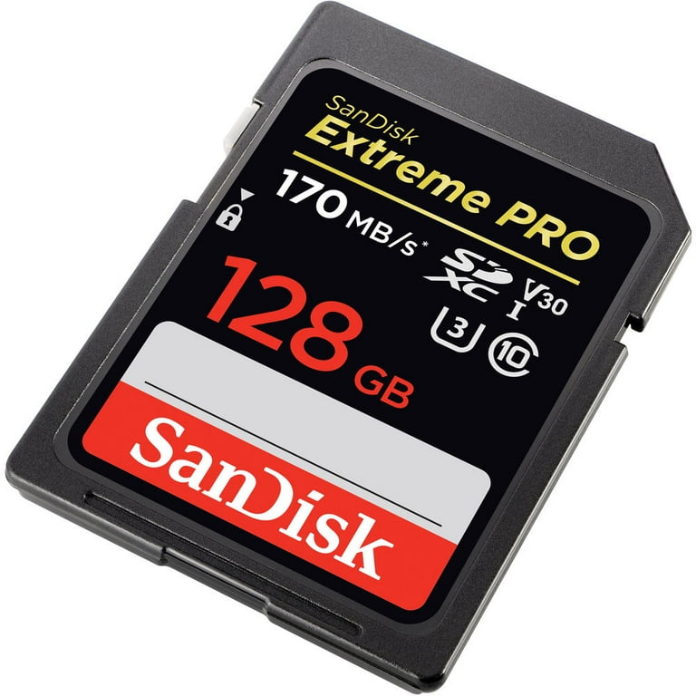 SanDisk Extreme PRO 128GB SDXC UHS-I Memory Card 170 MB/s