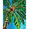 thumbnail image 2 of Vitaletti, Carolee 15x18 White Modern Wood Framed Museum Art Print Titled - Under the Palms I, 2 of 4