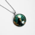thumbnail image 4 of Sea Lion Elegant Glass Circular Pendant Women's Necklace, 4 of 5