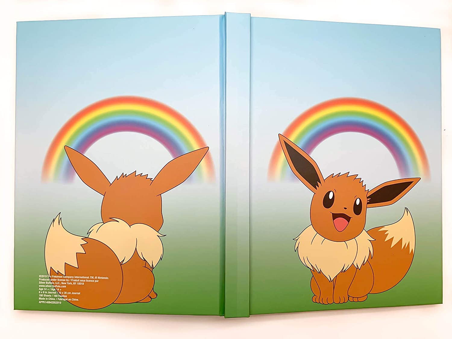 Pokemon Eevee Eeveething Will Be Great Hard Cover Journal 6 x 8 inches