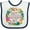 White and Navy, variant on Inktastic Happy Mother's Day- Flowers Boys or Girls Baby Bib