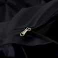 thumbnail image 4 of 500-Thread Count 100% Egyptian Cotton Pinch Pleated Pintuck Design 3pc Duvet Cover Set , With Zipper Closure & Corner Ties - Alaskan King Size ( 120" x 132" ) Inches, (Black), 4 of 7