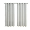 thumbnail image 2 of VCNY Home Leah Grey Leaf Grommet Light Filtering Curtain Panel, 54" x 96", 2 of 5