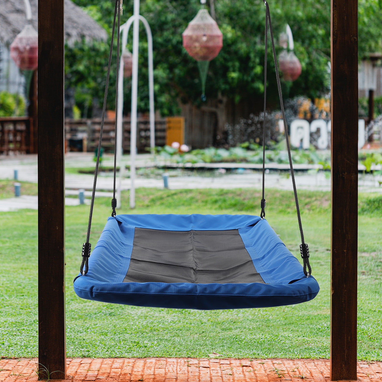 40" Large Kids Saucer Tree Swing Details about   Heavy Duty Premium Porch Swing Frame Set 