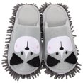 thumbnail image 4 of 1 par de pantuflas de trapeador para limpieza de pisos, pantuflas de chenilla desmontables, lindas pantuflas para trapear con forma de perro., 4 of 5