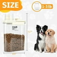 thumbnail image 6 of Dog Food Storage Container 2-5 lbs, Airtight Cat Food Container with Large Spout and Measuring Cup, Portable Travel Pet Food Holder Bin, HIidden Hand Food Dispenser for Pets(Light Green), 6 of 7
