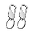 thumbnail image 2 of Shisuyan 2Pack Car Key Chain Keyring Car Keychain Reliable Stainless Steel, 2 of 8