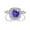Purple, variant on Moissanite Engagement Rings for Women 2ct D Color 925 Sterling silver Diamond Rings Wedding Anniversary Promise Rings Gifts for Her Wife with Certificate
