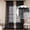 Black, variant on 2 Panels Lace Curtains 27" x 47" - Rustic Floral Branch Leaf Pattern Lace Panel Curtains for Bedroom, Privacy Vintage Sheer Lace Curtains for Windows, White