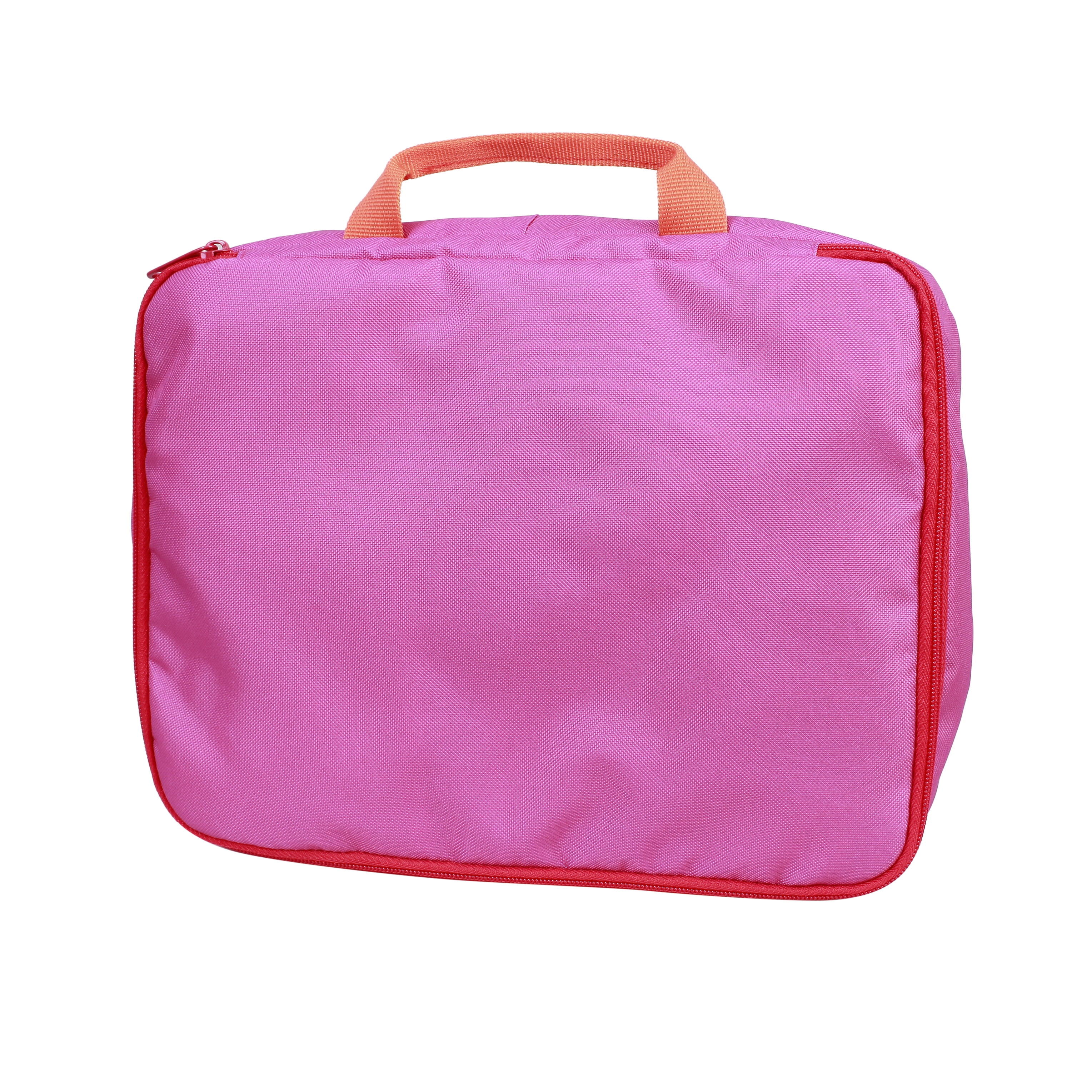CRCKT Kids 3-Piece Zippered Polyester Packing Cube Set - Red, Orange, Hot Pink Colorblock