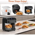 thumbnail image 7 of WAA 8-in-1 High Borosilicate Glass Air Fryer 4.5QT,PFSA-Free,Visible Window,Dishwasher-Safe, 7 of 7