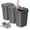 Gray-included Trash bags, variant on 3 Pack Bathroom Small Trash Can with Lid, 2.6 Gallon Slim Garbage Bin with Pop-Up Lid, 10L Plastic Wastebasket for Bedroom, Office, Kitchen, Toilet (Gray)
