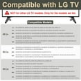 thumbnail image 4 of Stand for LG TV Legs Replacement, TV Stand Legs for LG 49 50 55 Inch TV 55UK6500 55UJ6540 55UM7300 55UN6900 55LJ5500UA 49UJ6300 49UK6300 49UM7300 49UN6900 50UK6300 50UK6500 50UM7300 50UN6900 wr Screw, 4 of 10