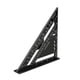thumbnail image 4 of Regla triangular de ángulo recto para carpintería de aleación de aluminio de 7 pulgadas, color negro, 4 of 12