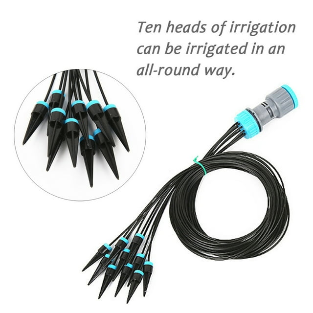 Goteros de riego de 10 piezas Emisores de goteo para sistemas de riego por goteo de flujo de agua de tubo de 4 '' o 6 '' para jardines de pl Macarena gotero para riego de césped