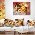 thumbnail image 4 of Designart Palm Tree at Sunset - Photography Throw Pillow - 18x18, 4 of 5
